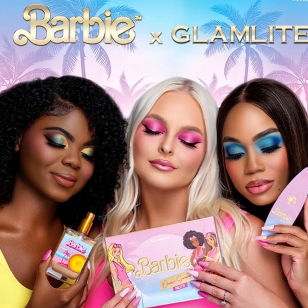 Barbie X Glamlite Eyeshadow Palette 💕 Brand New - Picture 3 of 8